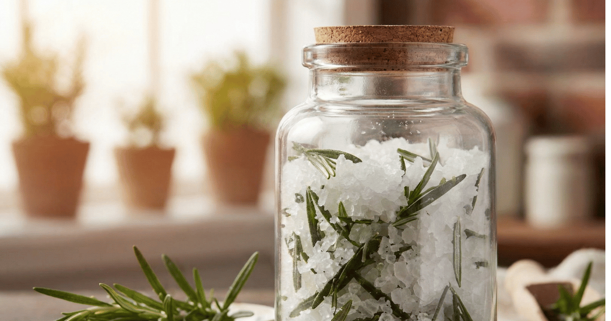 Rosmarino e sale in barattolo: quello che nessuno ti dice e che cambia davvero la tua cucina casalinga